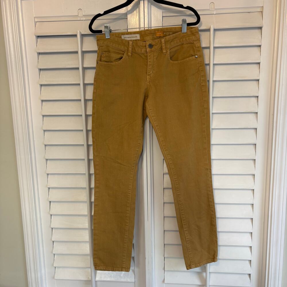 Pilcro And The Letterpress‎ Gold Skinny Jeans Size 28